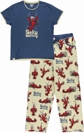 Lazy One Women's Pajama Set, Short Sleeves with Cute Prints, Relaxed Fit