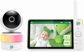 LeapFrog Color Night Vision Video Baby Monitor with 7" HD 720p Display, 360° Pan & Tilt, 8X Zoom, Night Light, Humidity & Temperature Sensor, Up to 1000ft Long Range, Secure Transmission: LF920HD