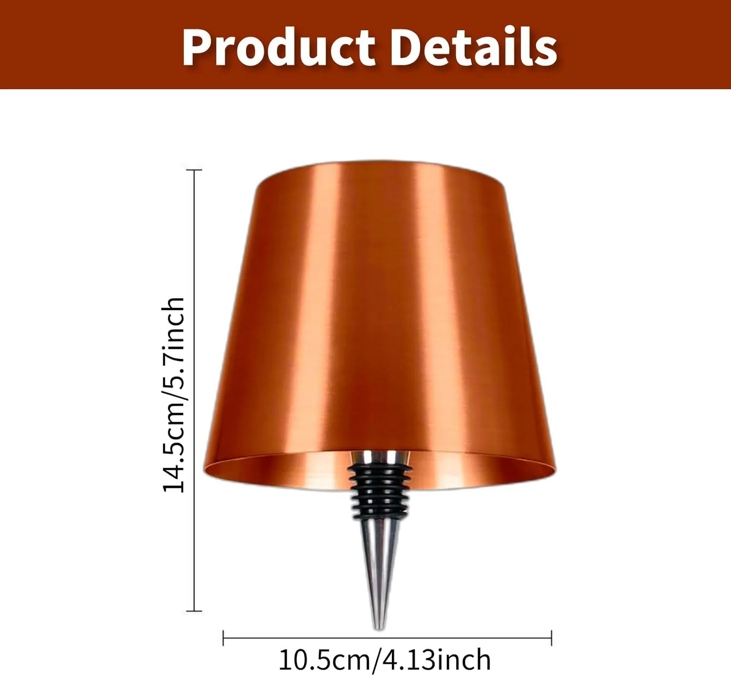 LED Rechargeable Wine Lamp, 3 Color Dimmable Touch Control Table Light for Liquor Bottles, Restaurant, Home, Bar, Office, Christmas (Rose Gold)