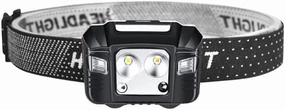 LED Induction Headlight Mini Glare Rechargeable Waterproof Night Running Light Head-Mounted Dual Light Source Night Fishing Light