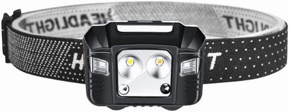 LED Induction Headlight Mini Glare Rechargeable Waterproof Night Running Light Head-Mounted Dual Light Source Night Fishing Light
