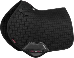 LeMieux Close Contact Suede Square Saddle Pad - English Saddle Pads for Horses - Equestrian Riding Equipment and Accessories (Black - Large)