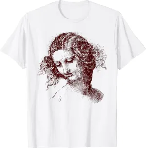 Leonardo da Vinci Leda t-shirt | Beautiful Female Head Tee