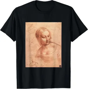 Leonardo Da Vinci T Shirt -Da Vinci Woman Sketch Shirt