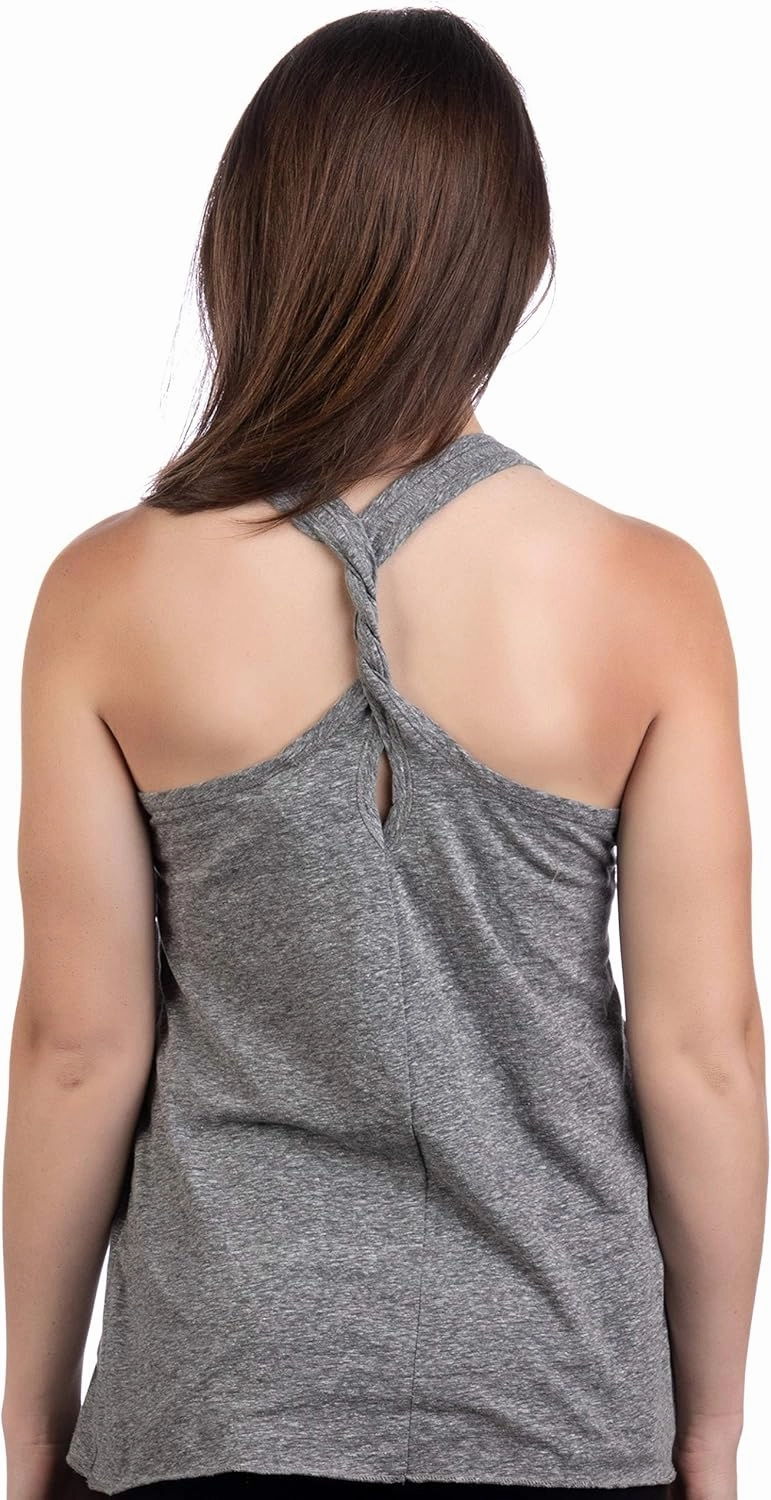 Let That Sh*t Go | Funny Zen Buddha Yoga Mindfulness Peace Hippy Women Racerback Tank Top
