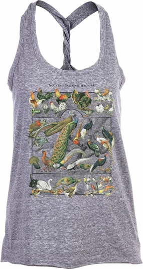 Let That Sh*t Go | Funny Zen Buddha Yoga Mindfulness Peace Hippy Women Racerback Tank Top