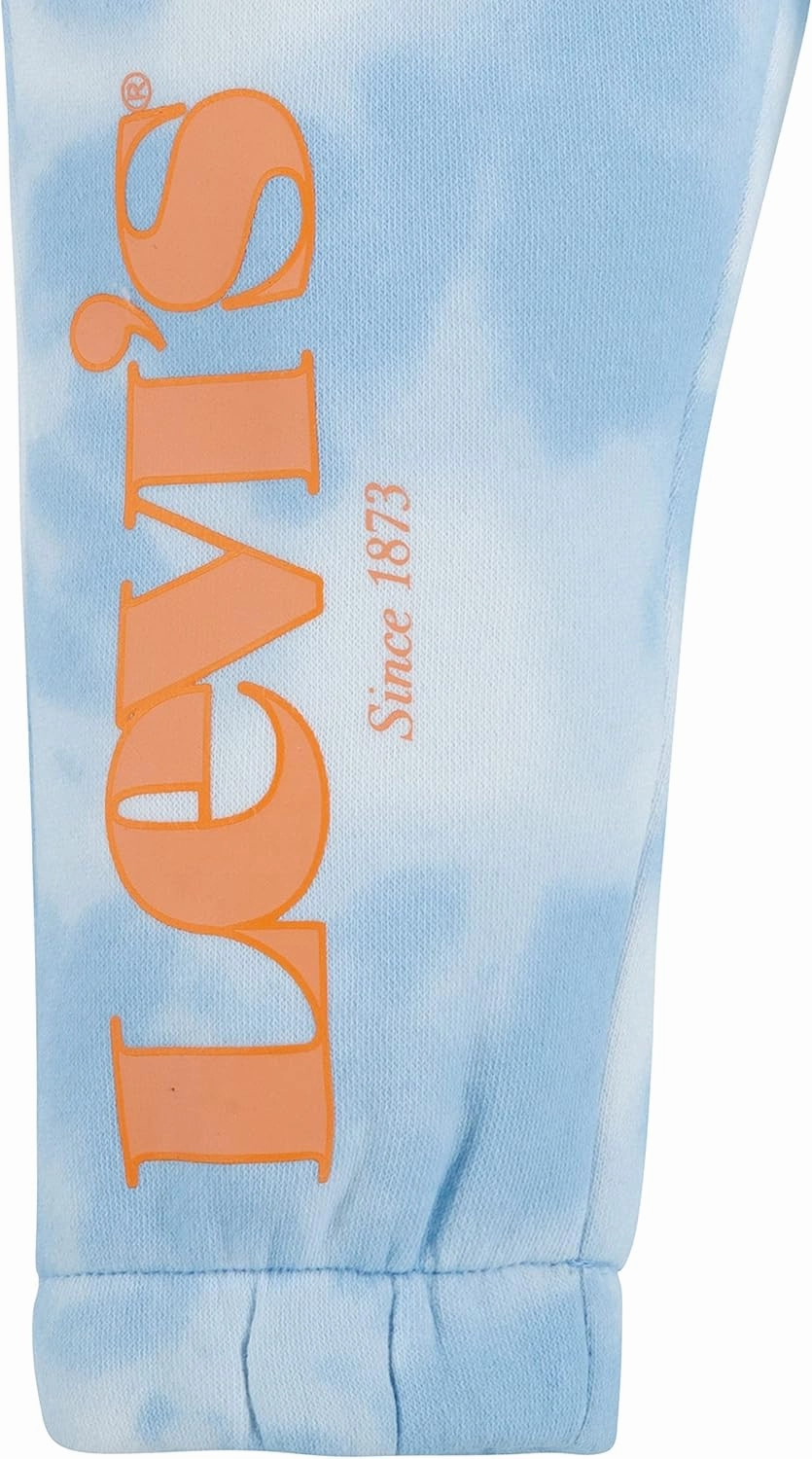 Levi's baby-girls Crewneck Sweatshirt and Joggers 2-piece Outfit Set