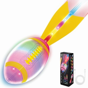 Light Up Football - Glow in The Dark Ball for Kids 8-12, Rechargeable 12 Color Changing Glow Foam Ball, Night Game Toy & Outdoor Sports Birthday Gifts for Boys and Girls Age 8-15