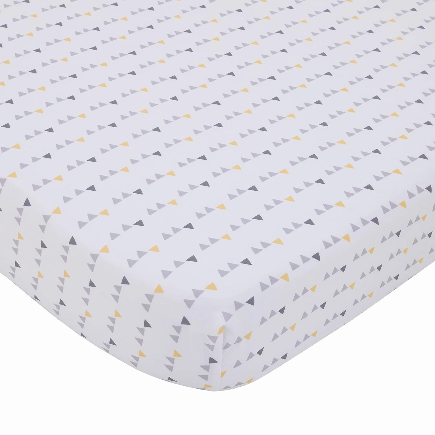 Little Love by NoJo Grey and White Chevron 3 Piece Crib Bedding Set - Comforter, Fitted Crib Sheet and Dust Ruffle