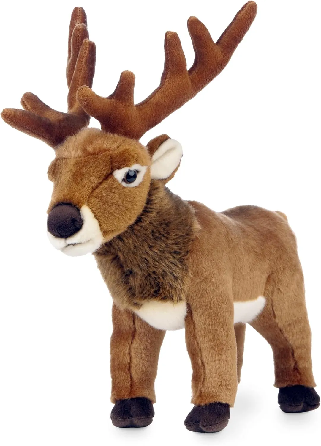 Living Nature Red Deer Stag Stuffed Animal Plush Toy | Soft Toy Gift for Kids | Naturli Eco-Friendly Plush | 12 inches