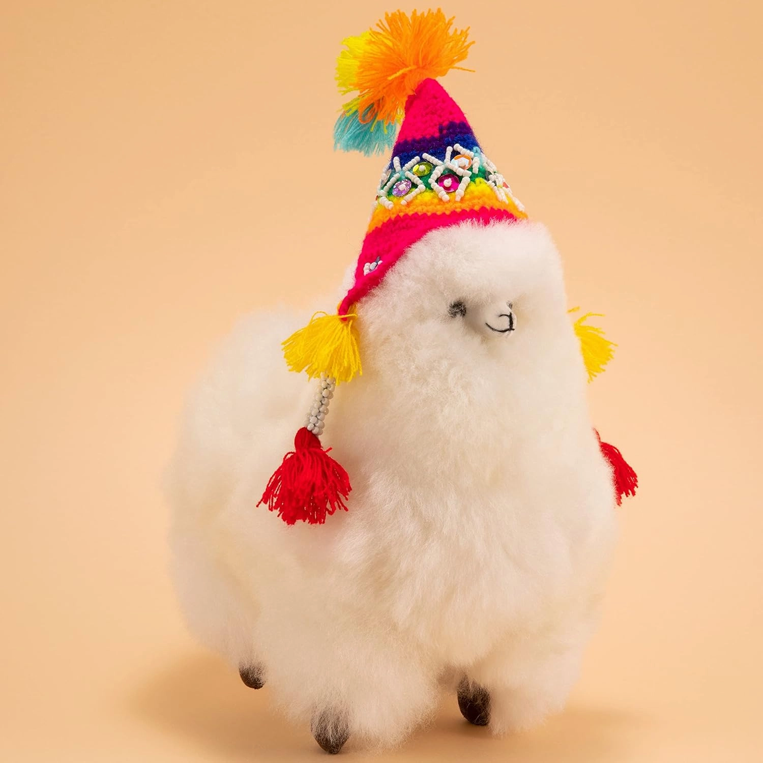 Llama Stuffed Animal - Super Soft Baby Alpaca Toy (9 inches, White) - Cuddly Handmade Stuffed Animals & Plushies - Alpaca Gifts