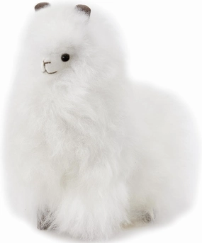 Llama Stuffed Animal - Super Soft Baby Alpaca Toy (9 inches, White) - Cuddly Handmade Stuffed Animals & Plushies - Alpaca Gifts