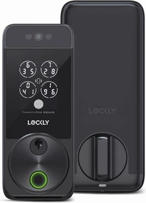 Lockly Visage Zeno Series Smart Lock, Facial Recognition & Fingerprint Keyless Entry Door Lock, Built-in Wi-Fi Deadbolt with Apple Home Key, PIN Genie Keypad, App Remote Control, Easy Installation