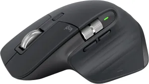 Logitech MX Master 3S Wireless Mouse, Ultra-fast Scrolling, Ergo, 8K DPI, Track on Glass, Quiet Clicks, USB-C, Bluetooth, Windows, Linux, Chrome - Graphite