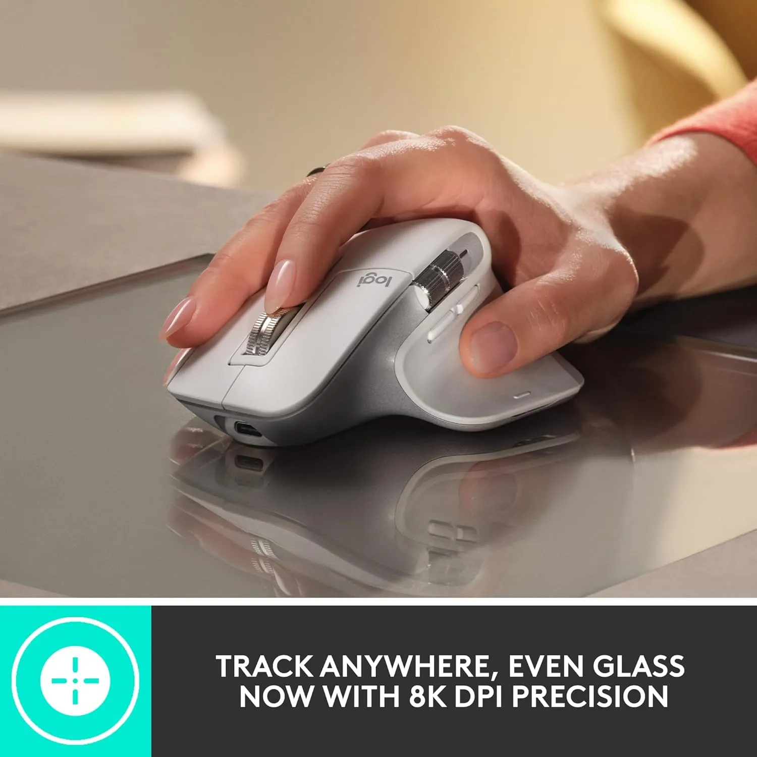 Logitech MX Master 3S Wireless Mouse, Ultra-fast Scrolling, Ergo, 8K DPI, Track on Glass, Quiet Clicks, USB-C, Bluetooth, Windows, Linux, Chrome - Graphite