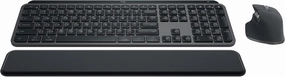 Logitech MX Keys S Combo - Performance Wireless Keyboard and Mouse with Palm Rest, Customizable Illumination, Fast Scrolling, Bluetooth, USB C, for Windows, Linux, Chrome, Mac