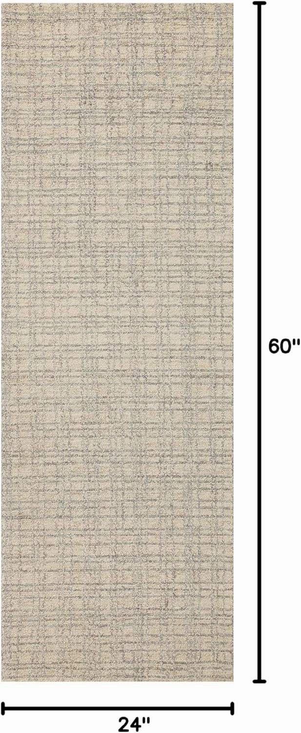 Loloi Chris Loves Julia Polly Collection POL-03 Accent Rug 2'-0" x 5'-0" Antique/Mist Rectangular 0.38" Thick