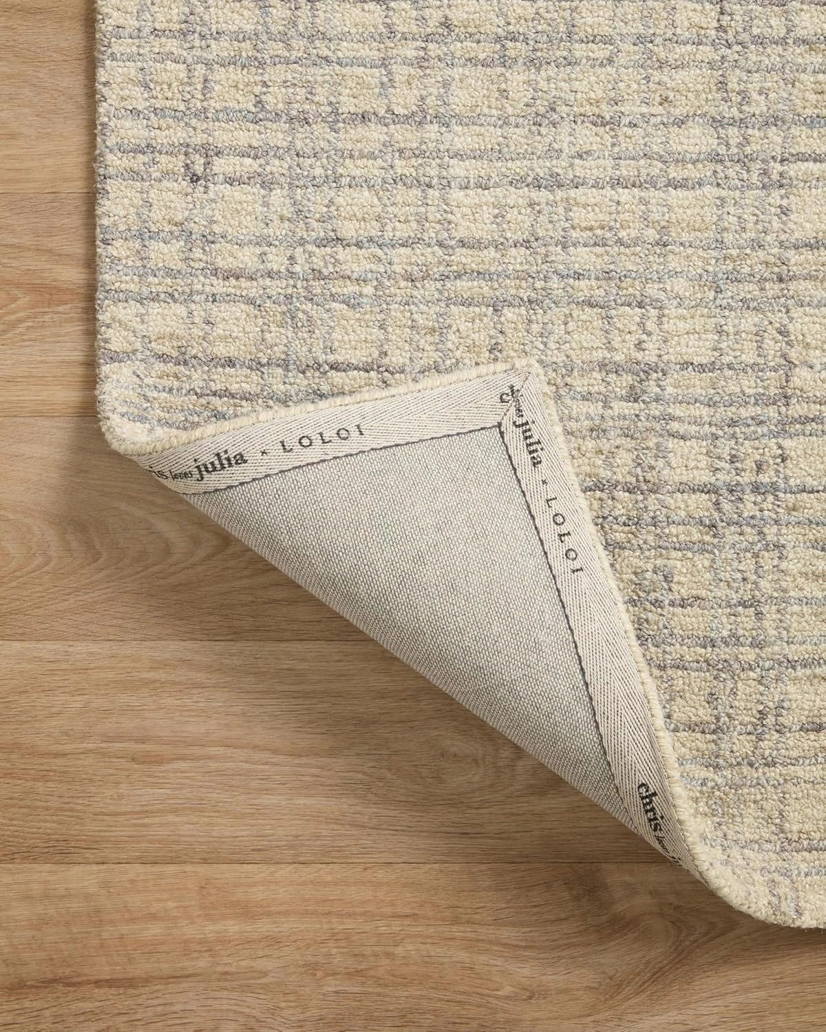 Loloi Chris Loves Julia Polly Collection POL-03 Accent Rug 2'-0" x 5'-0" Antique/Mist Rectangular 0.38" Thick