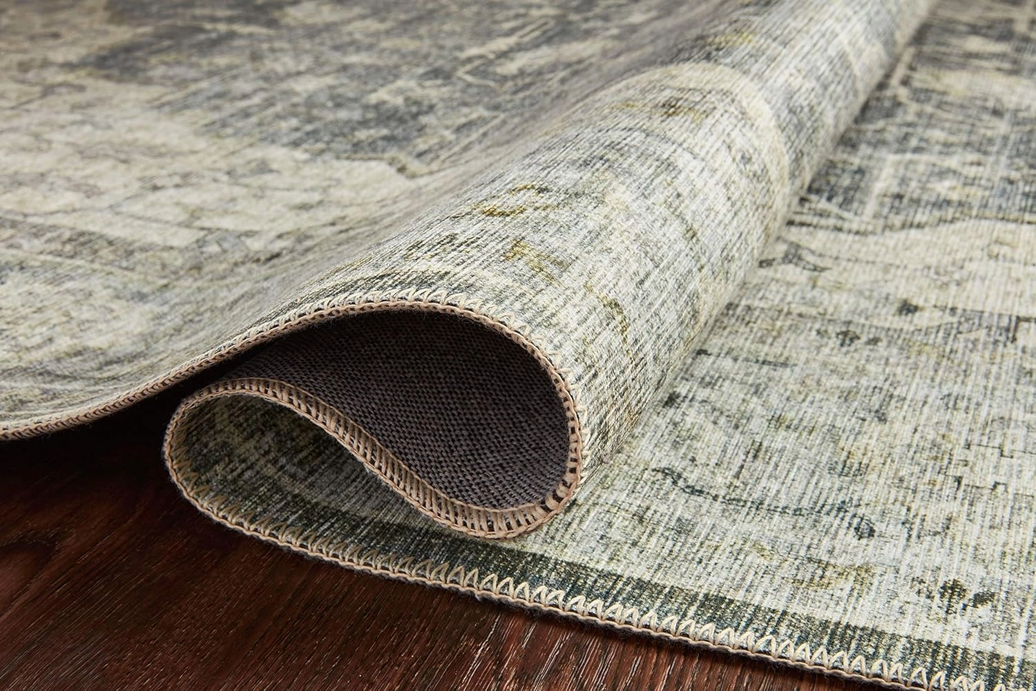 Loloi II Skye Collection SKY-12 Charcoal/Dove 2'-3" x 3'-9" Accent Rug