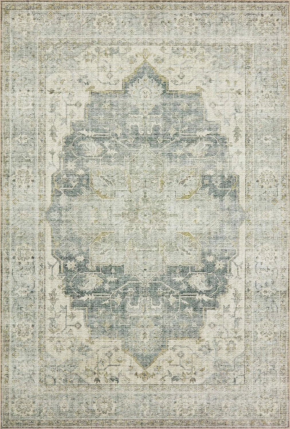 Loloi II Skye Collection SKY-12 Charcoal/Dove 2'-3" x 3'-9" Accent Rug
