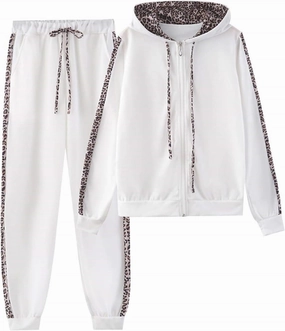 Lounge Hoodie Sweatsuit Sets Leisure Winter Hooded Plush Women Suits Half Zip Sweatsuit Matching Set