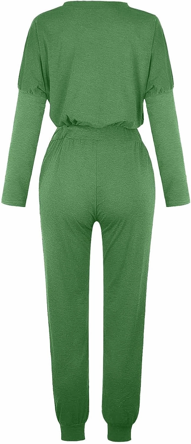 Lounge Sets for Women 2025 Crewneck Pullover Top and Long Pants Tracksuit Half Zip Sweatshirt and Wide Leg Sweatpant