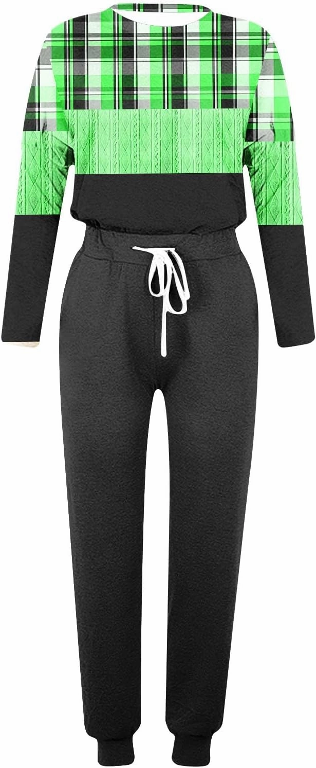 Lounge Sets for Women 2025 Crewneck Pullover Top and Long Pants Tracksuit Half Zip Sweatshirt and Wide Leg Sweatpant