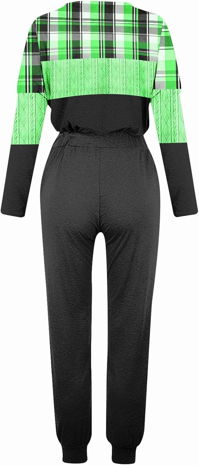 Lounge Sets for Women 2025 Crewneck Pullover Top and Long Pants Tracksuit Half Zip Sweatshirt and Wide Leg Sweatpant