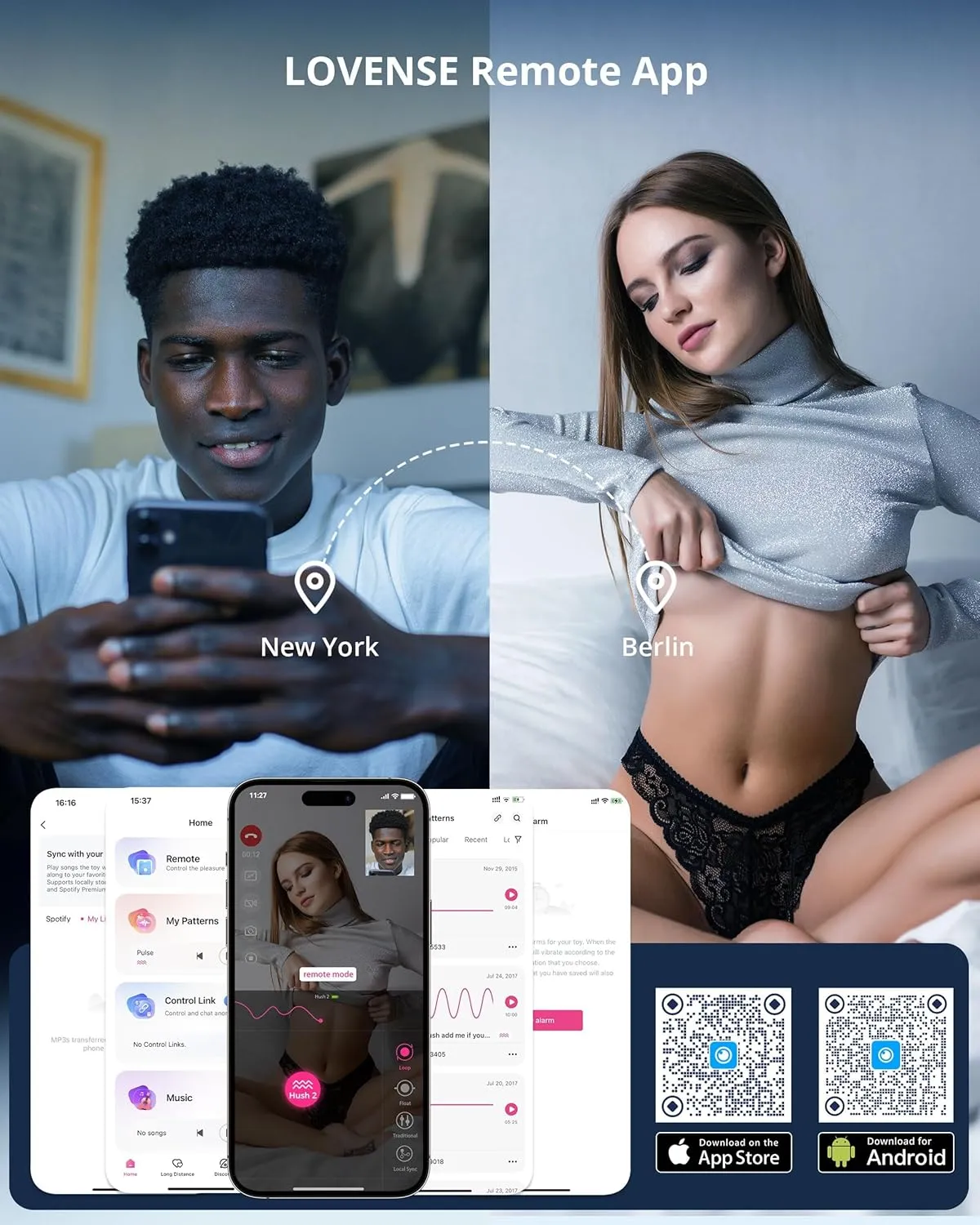 LOVENSE Hush 2 Vibrating Butt Plug 1.0", Silicone Anal Vibrator for Men with Remote Control, Waterproof and Rechargeable Big Plug Vibration Machine for Women, Adult Anal Plug Sex Toys for Couples