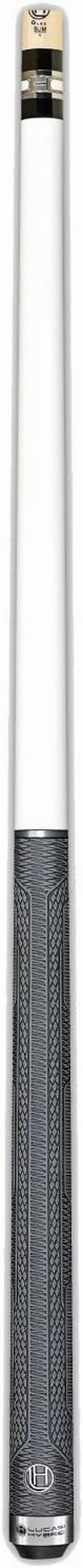 Lucasi Hybrid LHT87 White Thorsten Hohmann Series Cue with Upgraded Zero Flex Slim Technology Shaft