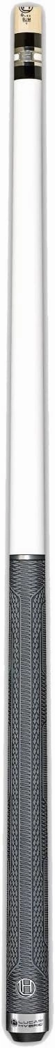 Lucasi Hybrid LHT87 White Thorsten Hohmann Series Cue with Upgraded Zero Flex Slim Technology Shaft