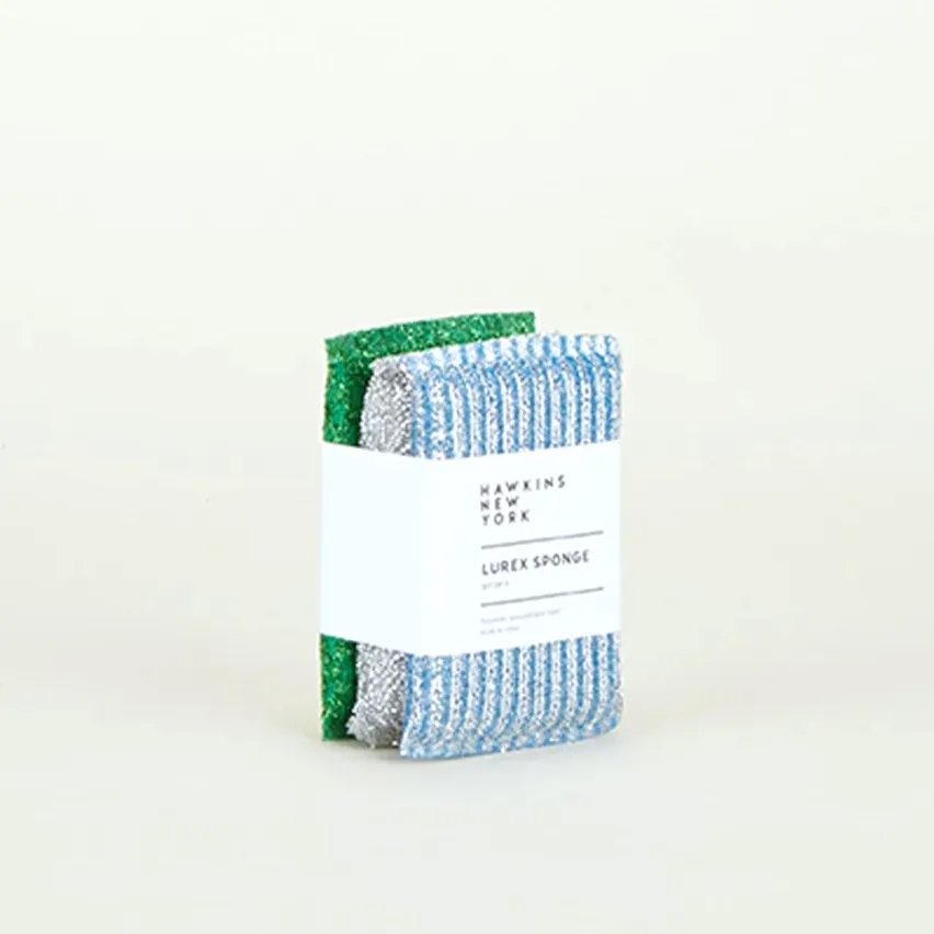 Lurex Metallic Sponge Trio - Blue, Green,   Silver