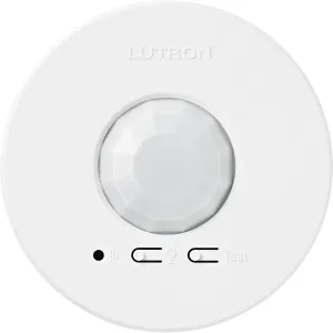 Lutron LRF2-VCR2B-P-WH Radio Powr Savr Wireless Ceiling-Mounted Vacancy Sensor, White