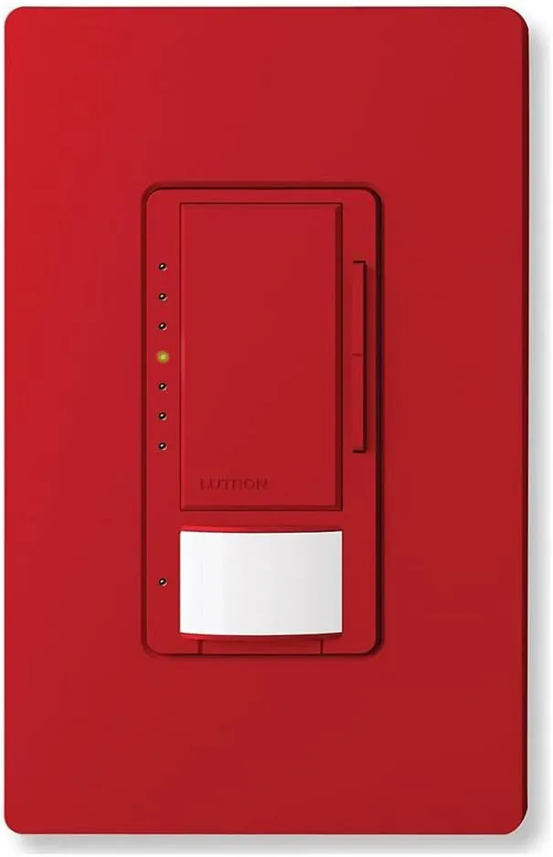 Lutron Maestro LED  Dimmer and Vacancy Sensor, Single Pole and Multi-Location, MSCL-VP153M-HT, Hot