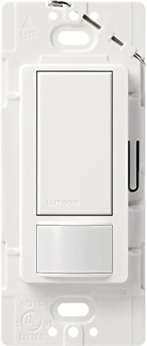 Lutron Maestro Motion Sensor Switch | 5 Amp, Single-Pole/Multi-Location | MS-OPS5M-SW | Snow