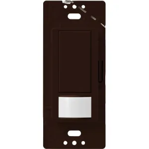 Lutron Maestro Vacancy-Only Sensor Switch | 2 Amp, Single Pole | MS-VPS2-BR | Brown