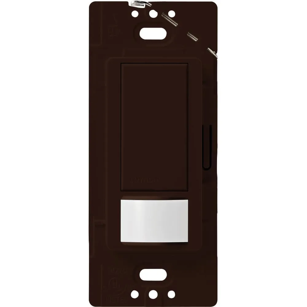 Lutron Maestro Vacancy-Only Sensor Switch | 2 Amp, Single Pole | MS-VPS2-BR | Brown