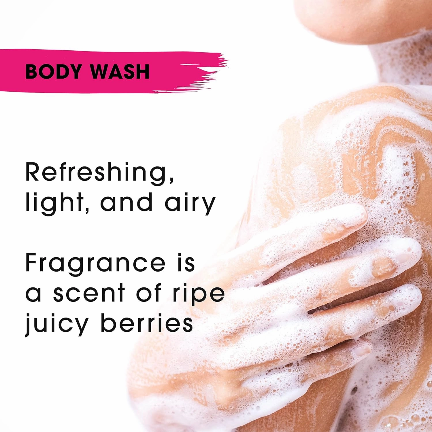 Luxury Body Wash Australian Luscious Berries Formula, Hydration Blend, Vegan, Cruelty Free, Pump, 11.5 Ounces
