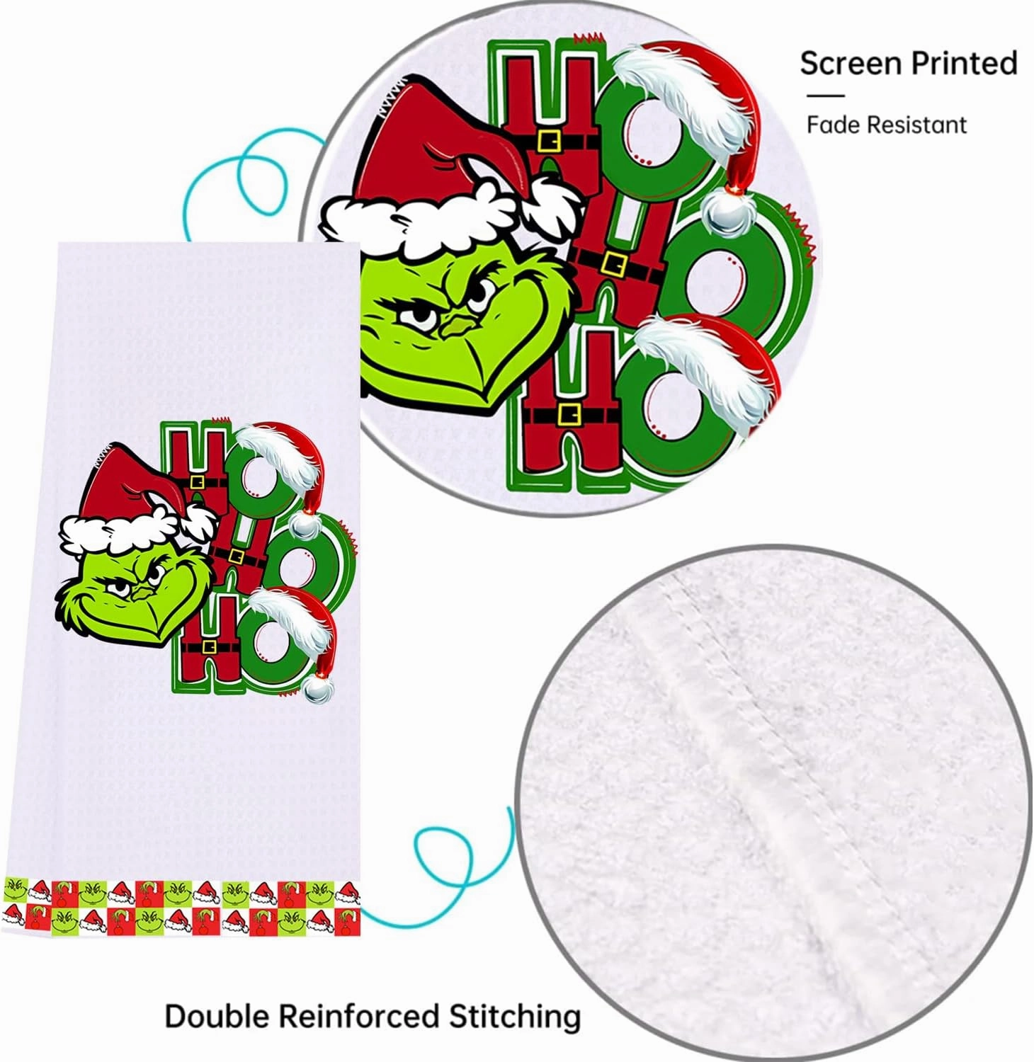 LXOMILL Christmas Grinch Kitchen Towels, Grinch Bathroom Hand Towels, Grinch Christmas Decorations, Grinch Kitchen Towels, Grinch Bathroom Decor, Housewarming Gift, Host Hostess Gift