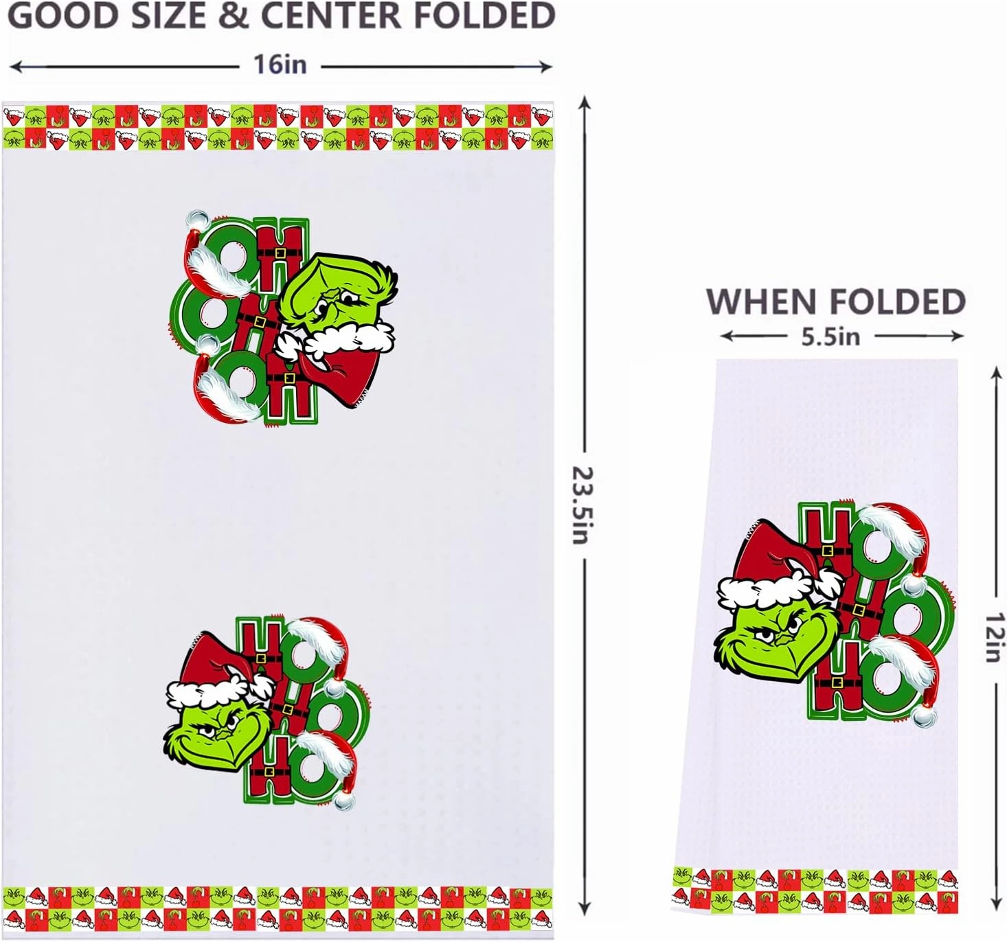 LXOMILL Christmas Grinch Kitchen Towels, Grinch Bathroom Hand Towels, Grinch Christmas Decorations, Grinch Kitchen Towels, Grinch Bathroom Decor, Housewarming Gift, Host Hostess Gift