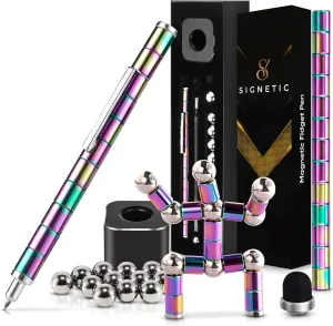 Magnetic Fidget Pen - Magnetic Balls for Stress - Desk Toys with Magnet Balls - Fidget Pen for Adults – Magnet Pen with Magnetic Beads for Unique Creations – Magnet balls