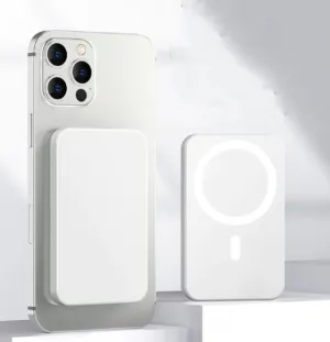 Magnetic Wireless Fast Charger | 5000mAh Power Bank | Compatible with iPhone & Android
