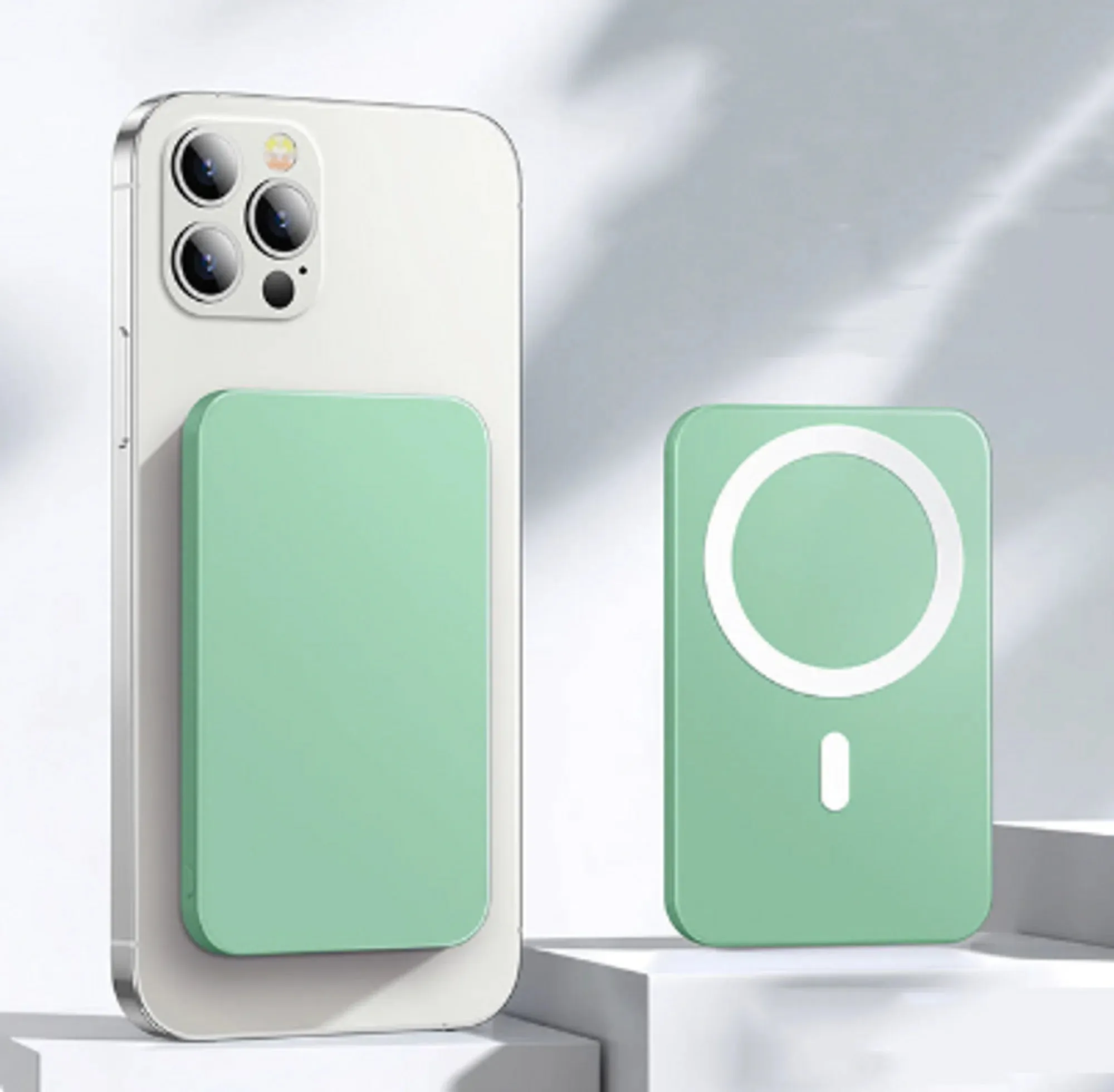 Magnetic Wireless Fast Charger | 5000mAh Power Bank | Compatible with iPhone & Android
