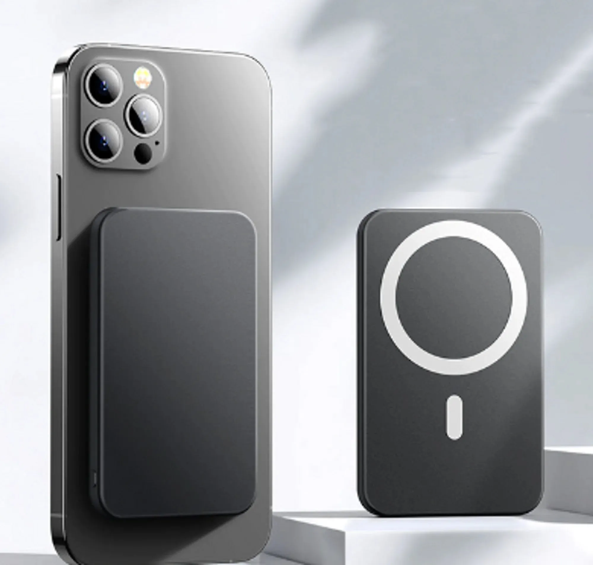 Magnetic Wireless Fast Charger | 5000mAh Power Bank | Compatible with iPhone & Android