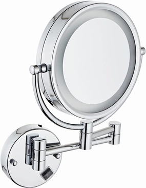 Makeup Mirror Portable, Cosmetic Mirror with Light Wall Mounted, Detachable Rechargeable 360 Degree Rotation, for Bathroom and Vanity