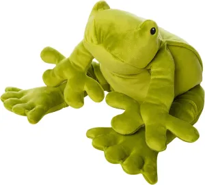 Manhattan Toy Velveteen Fidgety Frog Pond Life Toy Stuffed Animal, 14"