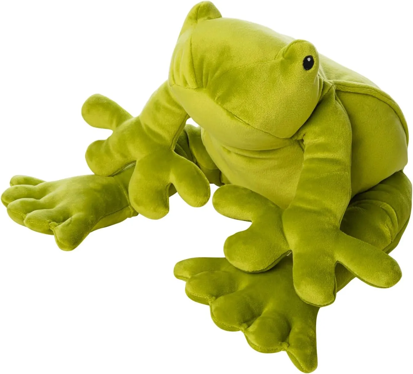 Manhattan Toy Velveteen Fidgety Frog Pond Life Toy Stuffed Animal, 14"