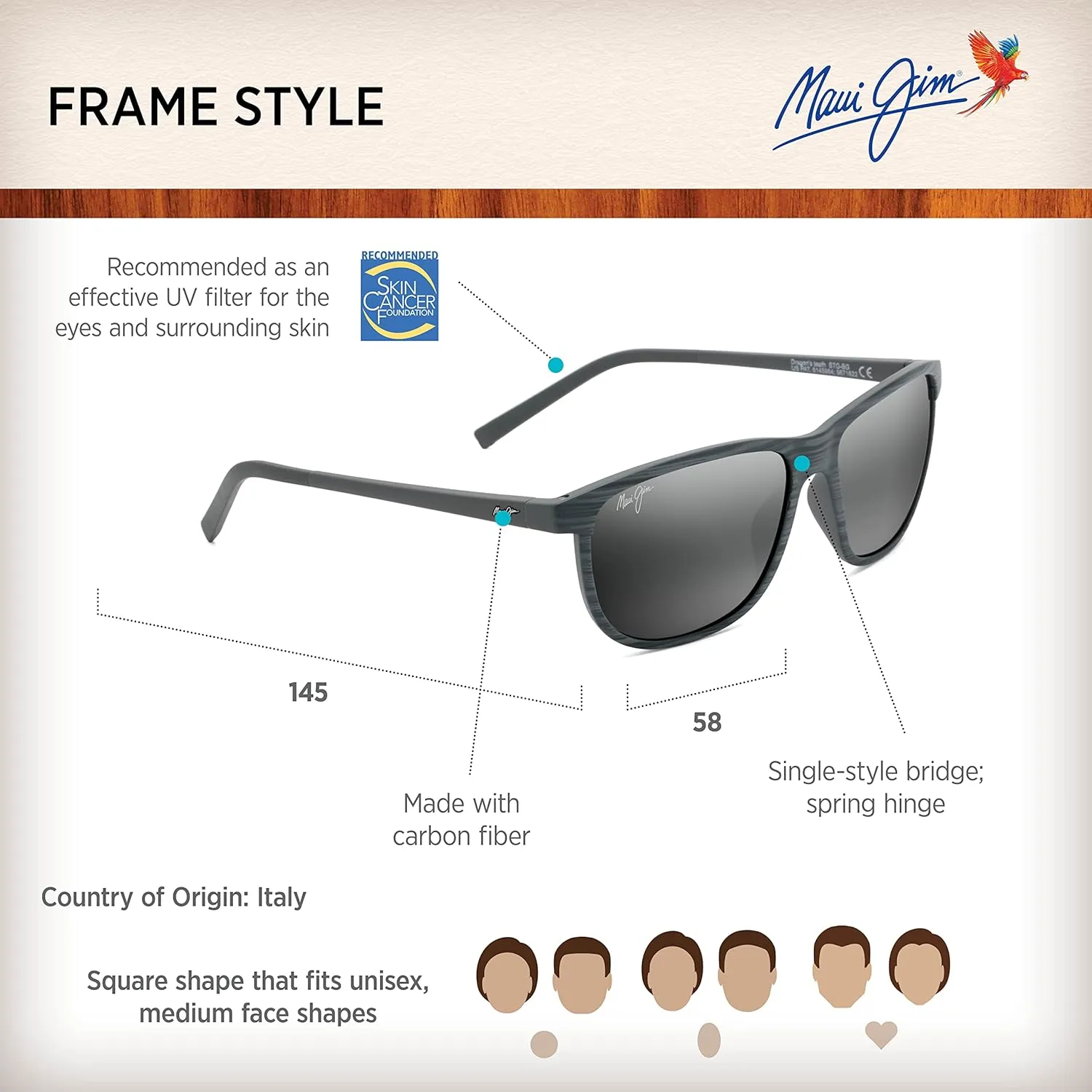 Maui Jim Men's and Women's Lele Kawa Polarized Classic Sunglasses