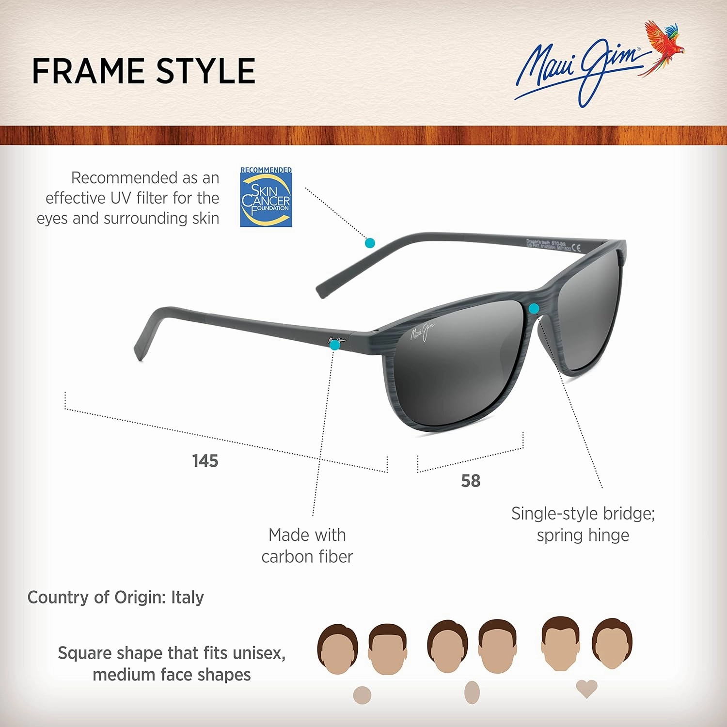 Maui Jim Men's and Women's Lele Kawa Polarized Classic Sunglasses