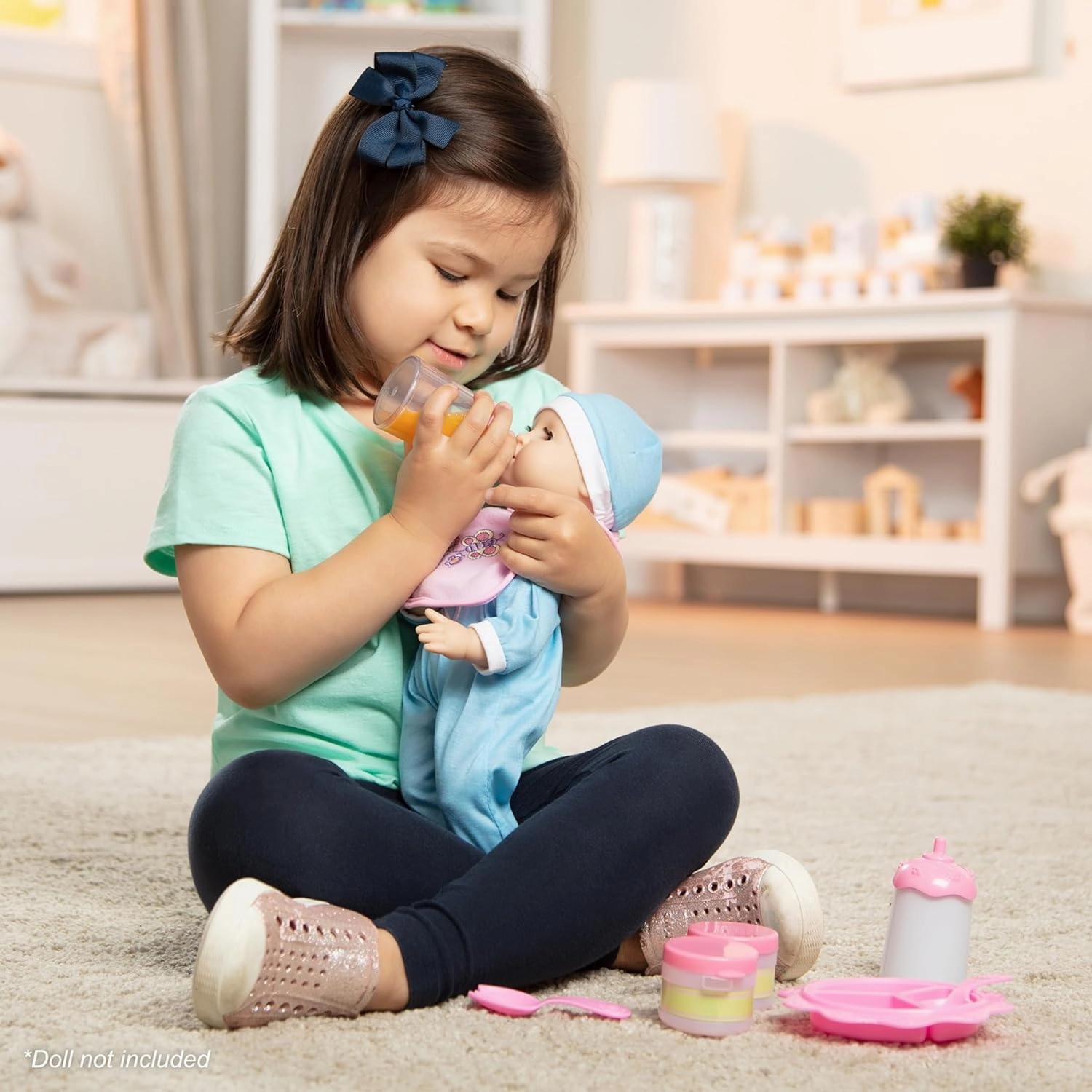 Melissa & Doug Mine to Love Time to Eat Doll Accessories Feeding Set (8 pcs)